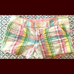 Lilly Pulitzer size 2 Walsh shorts plaid